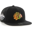 chicago-blackhawks-nhl-captain-svart-snapback-flat-keps-fran-47-brand