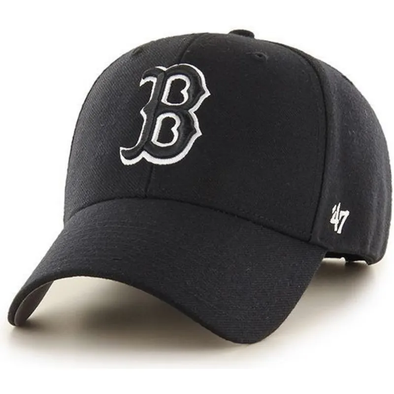 kepsar-curva-svart-snapback-fran-boston-red-sox-mlb-av-47-brand