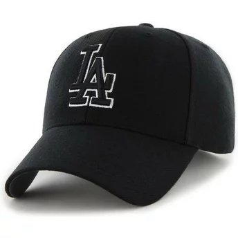 Svart snapback-keps med svart och vitt logotyp från Los Angeles Dodgers MLB MVP av 47 Brand