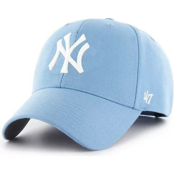 Ljusblå kurvad snapback-keps från New York Yankees MLB MVP av 47 Brand
