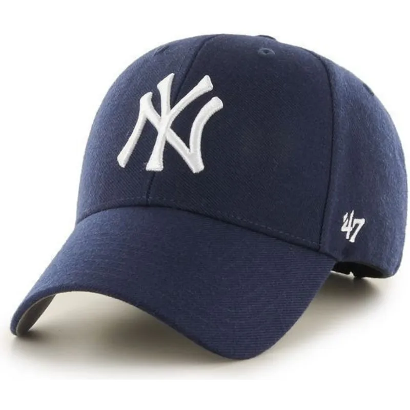 marinbla-bojd-keps-med-vitt-new-york-yankees-logotyp-snapback-mlb-mvp-fran-47-brand