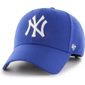 Blå kurvad keps snapback New York Yankees MLB MVP av 47 Brand