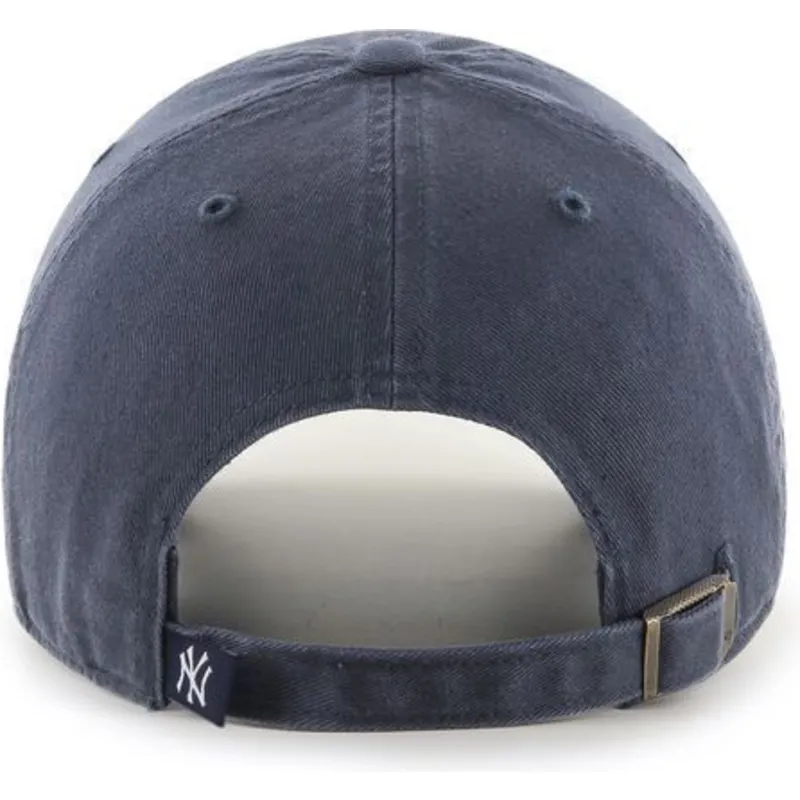 gra-denim-kurvad-keps-new-york-yankees-mlb-clean-up-fran-47-brand