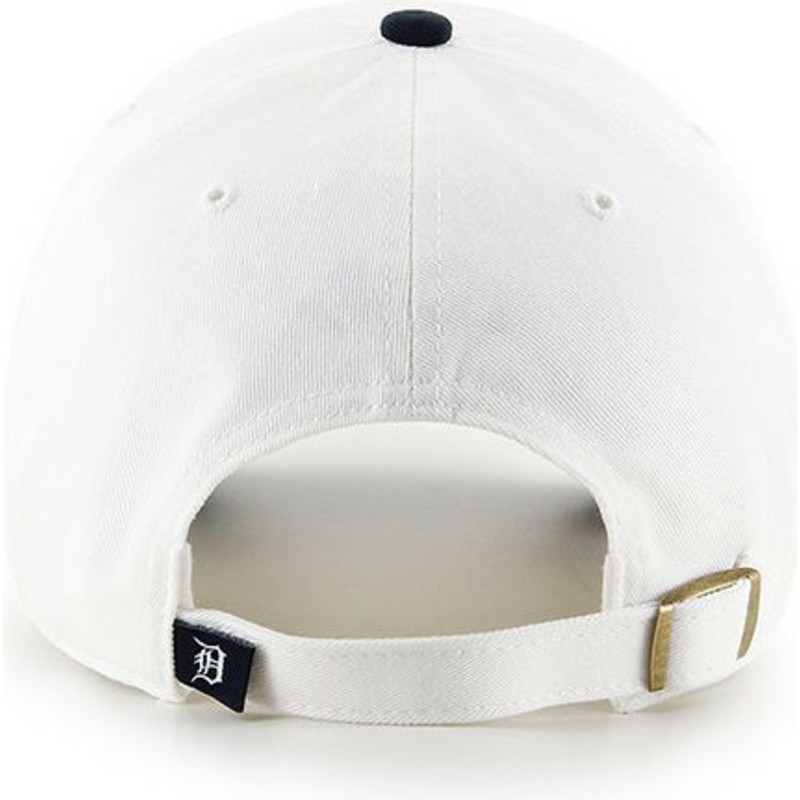 47-brand-curved-brim-detroit-tigers-mlb-clean-up-two-tone-white-cap