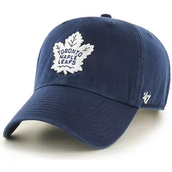 Marinblå kurvad keps från Toronto Maple Leafs NHL Clean Up av 47 Brand