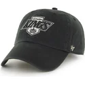 svart-bojd-keps-med-gammal-los-angeles-kings-nhl-logotyp-clean-up-fran-47-brand