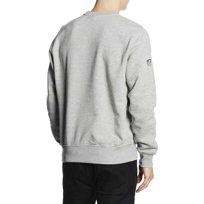trojor-utan-huva-gra-crew-neck-fran-nfl-av-new-era