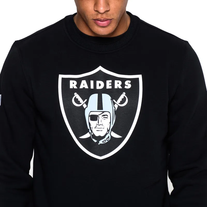 svart-crew-neck-sweatshirt-las-vegas-raiders-nfl-fran-new-era