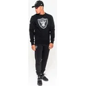 svart-crew-neck-sweatshirt-las-vegas-raiders-nfl-fran-new-era