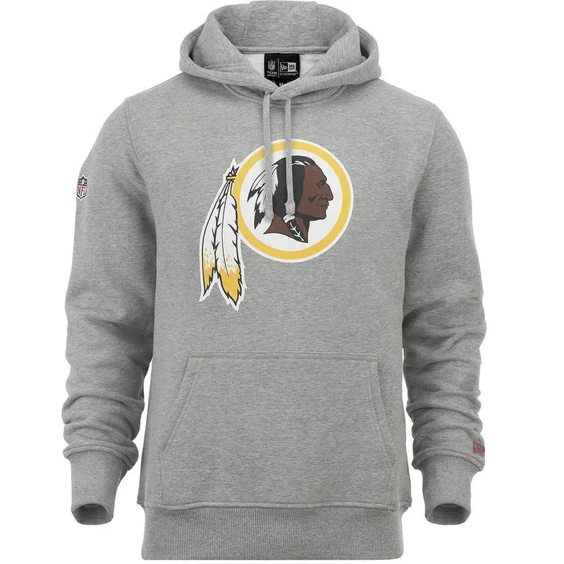 trojor-med-huva-gra-pullover-hoodie-fran-washington-commanders-nfl-av-new-era