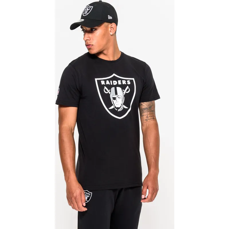 t-shirt-kort-arm-svart-de-fran-las-vegas-raiders-nfl-av-new-era