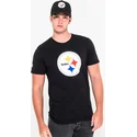 t-shirt-kort-arm-svart-de-fran-pittsburgh-steelers-nfl-av-new-era