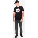 t-shirt-kort-arm-svart-de-fran-pittsburgh-steelers-nfl-av-new-era
