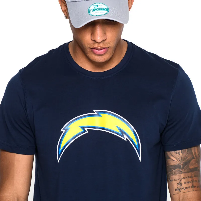 t-shirt-kort-arm-bla-de-fran-los-angeles-chargers-nfl-av-new-era