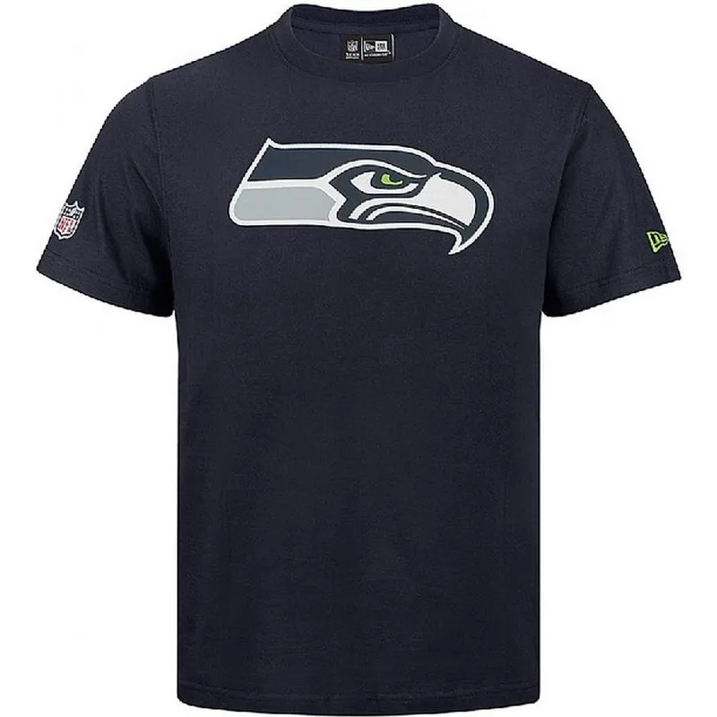 seattle-seahawks-nfl-bla-kortarmad-t-shirt-fran-new-era
