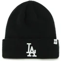 svart-mossa-med-uppvikt-kant-och-los-angeles-dodgers-mlb-raised-logotyp-fran-47-brand