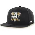 svart-platt-snapback-keps-anaheim-ducks-nhl-no-shot-captain-fran-47-brand