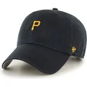 svart-bojd-keps-med-pittsburgh-pirates-mlb-mini-logo-clean-up-fran-47-brand