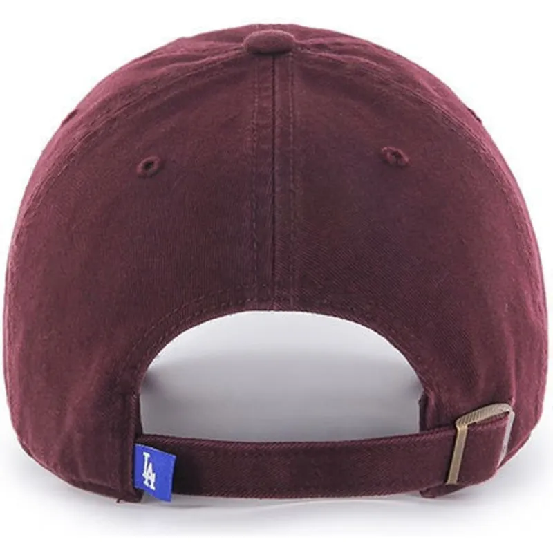 kepsar-curva-rod-justerbart-band-granate-negro-fran-los-angeles-dodgers-mlb-av-47-brand