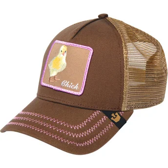 brun-truckerkeps-med-kyckling-chicky-boom-fran-goorin-bros