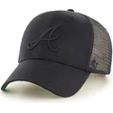 svart-truckerkeps-med-svart-atlanta-braves-logga-mlb-mvp-branson-fran-47-brand