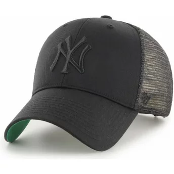 Svart truckerkeps med svart logo från New York Yankees MLB MVP Branson av 47 Brand