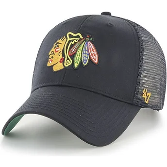 svart-trucker-keps-chicago-blackhawks-nhl-mvp-branson-fran-47-brand
