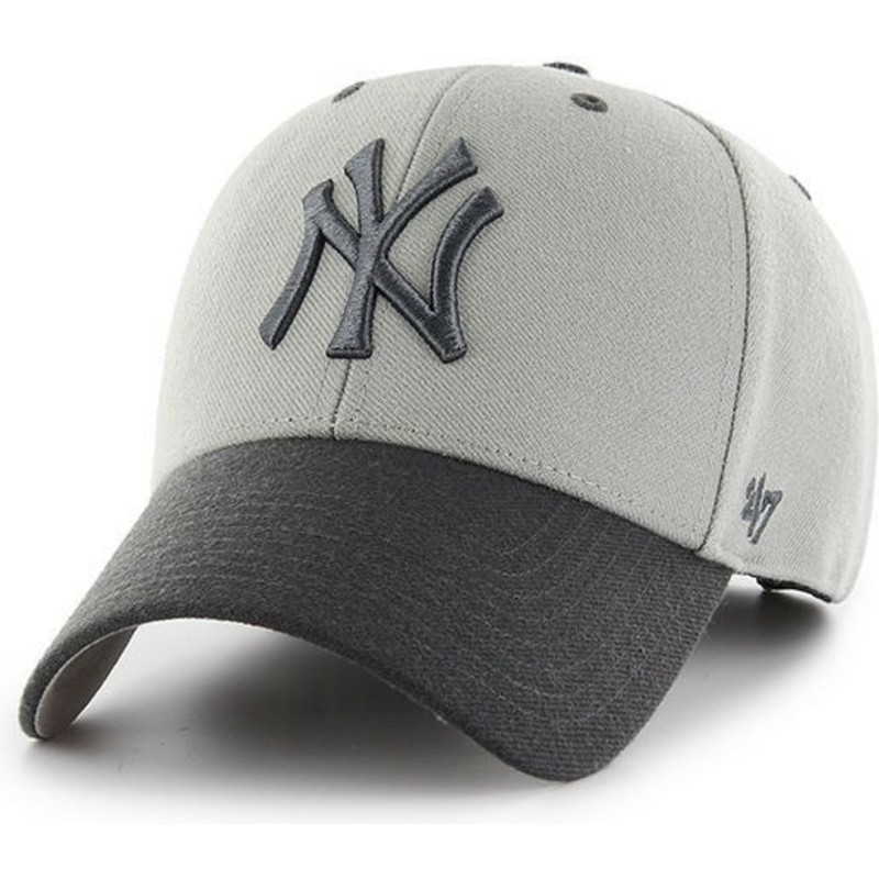47-brand-curved-brim-new-york-yankees-mlb-mvp-audible-2-tone-grey-cap