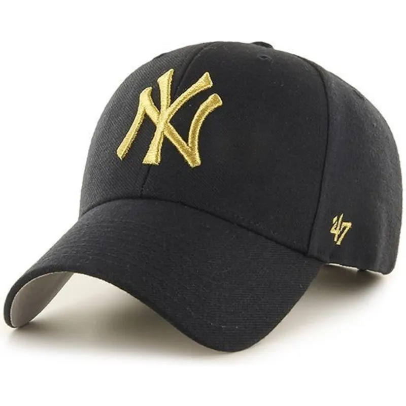 kepsar-curva-svart-justerbart-band-oro-fran-new-york-yankees-mlb-av-47-brand