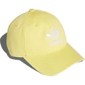 adidas-curved-brim-trefoil-classic-yellow-adjustable-cap