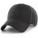 svart-bojd-keps-snapback-med-svart-logotyp-av-chicago-white-sox-mlb-mvp-fran-47-brand