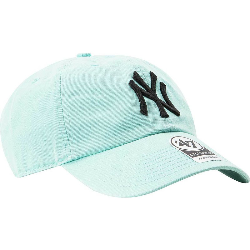 47-brand-curved-brim-new-york-yankees-mlb-clean-up-tiffany-blue-cap