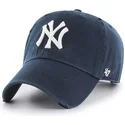 morkbla-new-york-yankees-mlb-clean-up-ridge-bojd-keps-fran-47-brand