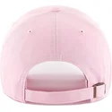 rosa-bojd-keps-med-vit-los-angeles-dodgers-logotyp-mlb-clean-up-fran-47-brand