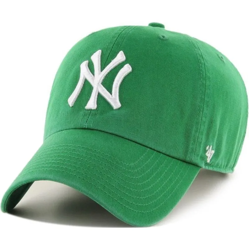 gron-kurvad-keps-new-york-yankees-mlb-clean-up-fran-47-brand