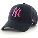 morkbla-bojd-keps-med-rosa-new-york-yankees-logotyp-mlb-mvp-fran-47-brand