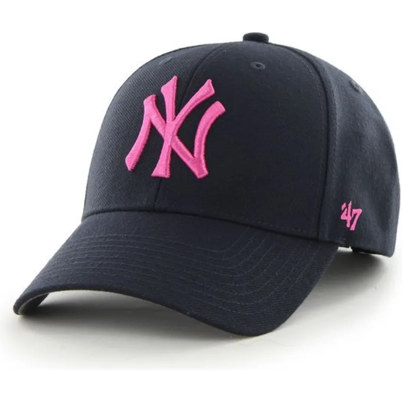 kepsar-curva-marinbla-justerbart-band-rosa-fran-new-york-yankees-mlb-av-47-brand