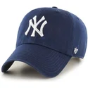 ljus-marinbla-new-york-yankees-mlb-clean-up-bojd-keps-fran-47-brand