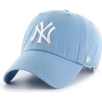 Blå Columbia böjd keps från New York Yankees MLB Clean Up av 47 Brand