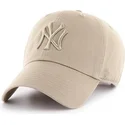 kepsar-curva-beige-justerbart-band-caqui-caqui-fran-new-york-yankees-mlb-av-47-brand