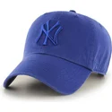 bla-bojd-keps-med-new-york-yankees-mlb-clean-up-logotyp-i-blatt-fran-47-brand