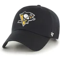 47-brand-curved-brim-pittsburgh-penguins-nhl-clean-up-black-cap