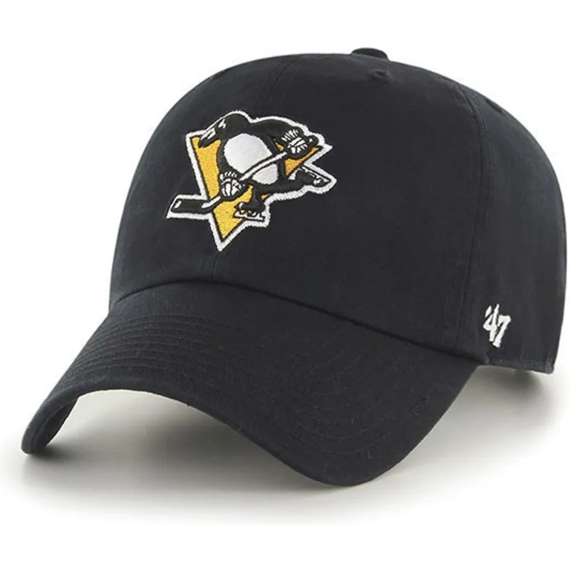 kepsar-curva-svart-justerbart-band-fran-pittsburgh-penguins-nhl-av-47-brand