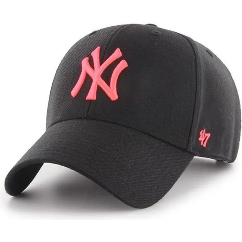 kepsar-curva-svart-snapback-rosa-fran-new-york-yankees-mlb-av-47-brand