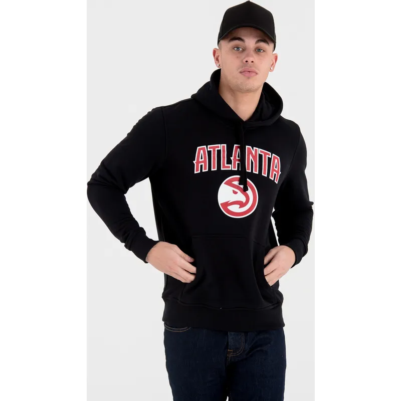 trojor-med-huva-svart-pullover-hoody-fran-atlanta-hawks-nba-av-new-era