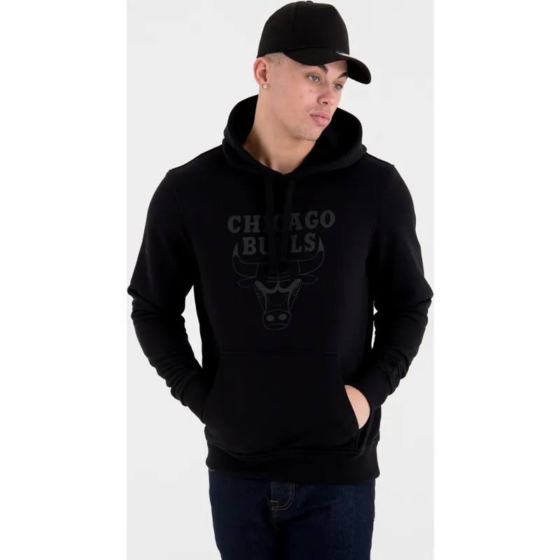 trojor-med-huva-svart-pullover-hoody-fran-chicago-bulls-nba-av-new-era