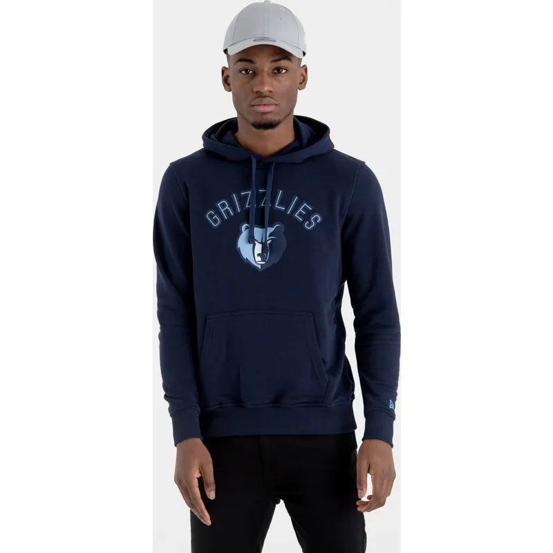 trojor-med-huva-marinbla-pullover-hoody-fran-memphis-grizzlies-nba-av-new-era