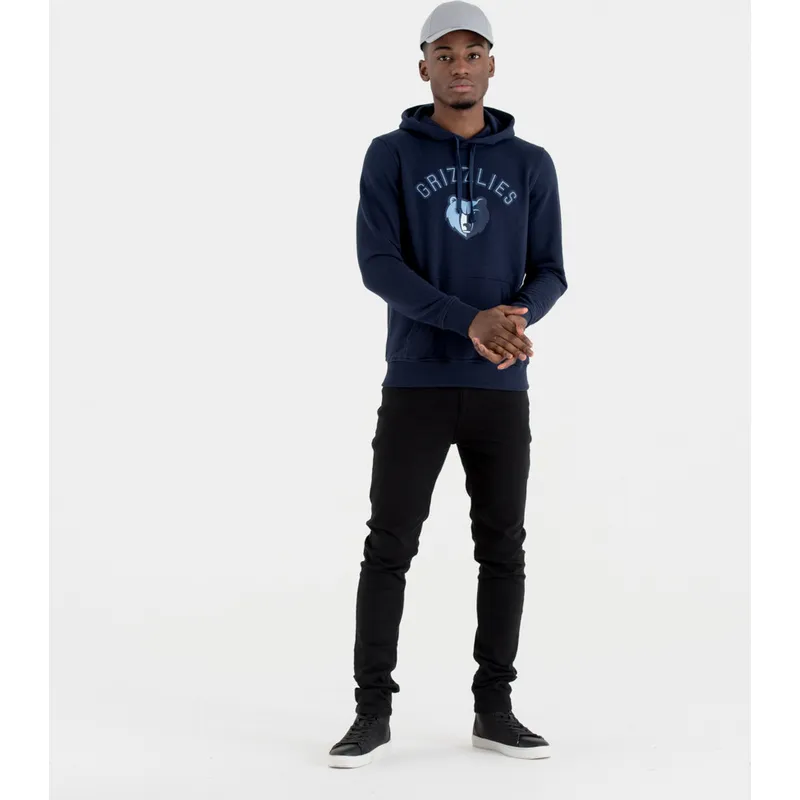 trojor-med-huva-marinbla-pullover-hoody-fran-memphis-grizzlies-nba-av-new-era