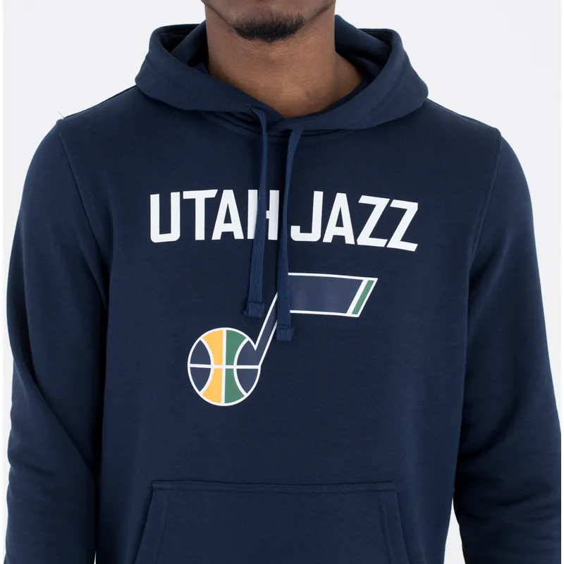 trojor-med-huva-marinbla-pullover-hoody-fran-utah-jazz-nba-av-new-era