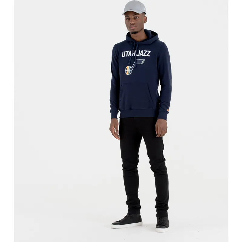 trojor-med-huva-marinbla-pullover-hoody-fran-utah-jazz-nba-av-new-era